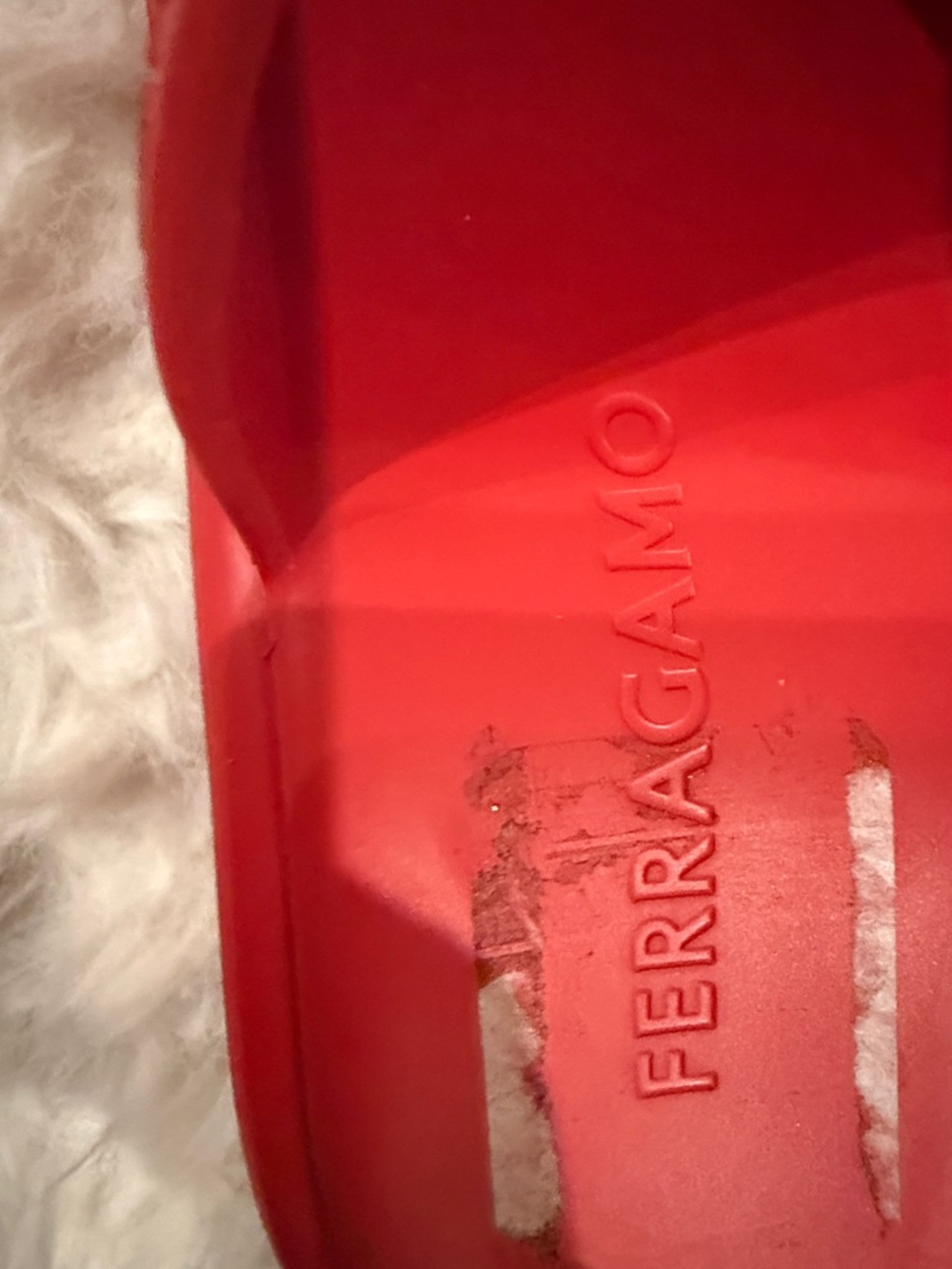 Salvatore Ferragamo Red Slide Mules - Picture 2 of 6